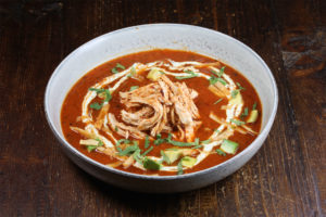 FIRE ROASTED TORTILLA SOUP Featuring Haliburton Citrus Tomatillo Salsa and Cliantro Lime Crema.
